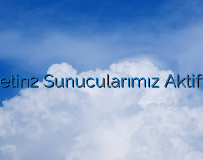 Metin2 Sunucularımız Aktiftir.