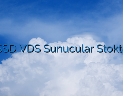 SSD VDS Sunucular Stokta