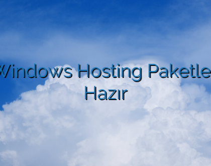 Windows Hosting Paketleri Hazır