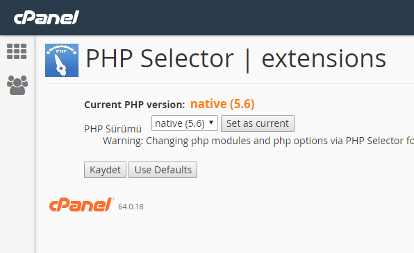 php selector